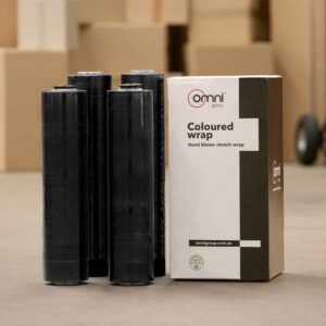 Hand Stretch Wrap black pallet wrap blown hand stretch film 500mm x 400m