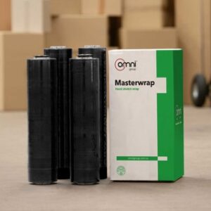Hand Stretch Wrap masterwrap? 25 hand pallet wrap cast black stretch film 500mm x 400m