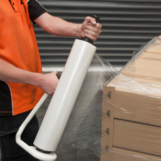 hand pallet wrap cast clear stretch film 500mm x 20um hand pallet wrap cast clear stretch film 500mm x 20um