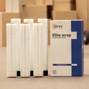 Hand Stretch Wrap elite wrap? plus omni hand stretch pallet wrap clear 500mm x 500m