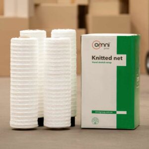 Hand Stretch Wrap knitted pallet netting hand stretch wrap 500mm x 500m white