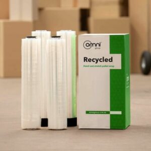 recycled pallet wrap cast clear hand stretch film 500mm x 400m x 15um