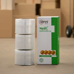 ventx unico? ventilated machine stretch pallet wrap 3 x 150mm x 1200m x 25um