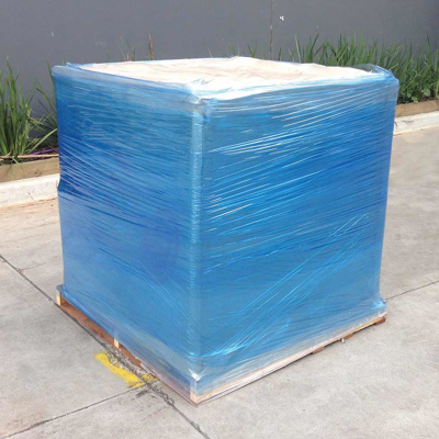 blue machine pallet wrap cast stretch film 500mm x 1500m x 23um blue machine pallet wrap cast stretch film 500mm x 1500m x 23um