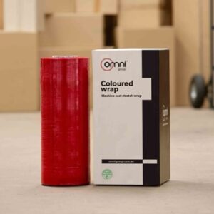 Machine Stretch Wrap red machine pallet wrap cast stretch film 500mm 10.5kg plus core